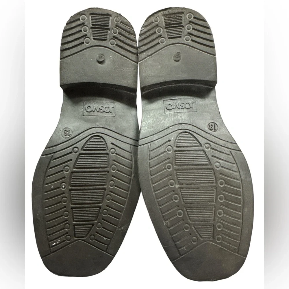 Josmo Boys Slip-On Dress Shoes with Metal Accent Black Size 13 Preowned
